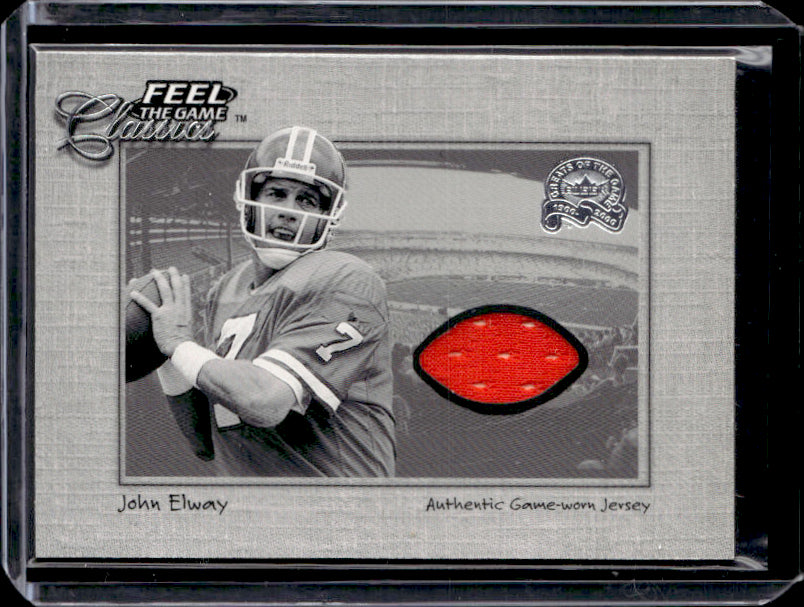 2000 Fleer Feel the game #NNO John Elway patch Feel the Game Classics near mint