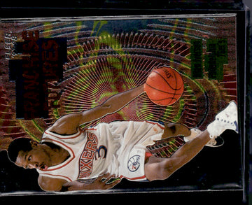 1997 Fleer # Allen Iverson die cut rookie near mint