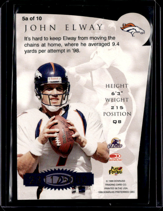 1999 Donruss # John Elway Die cut near mint