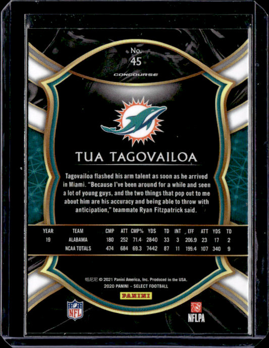 2020 Panini Select #45 Tua Tagovailoa