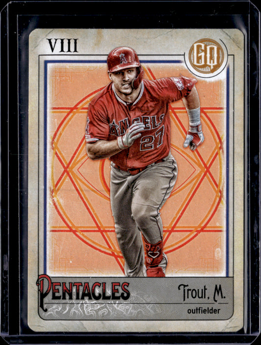 2021 Topps Gypsy Queen #TOD-16 Mike Trout Tarot of the Diamond