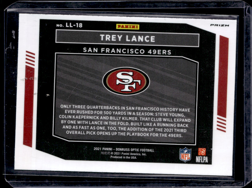 2021 Optic Legendary Logos #L-18 Trey Lance Rookie