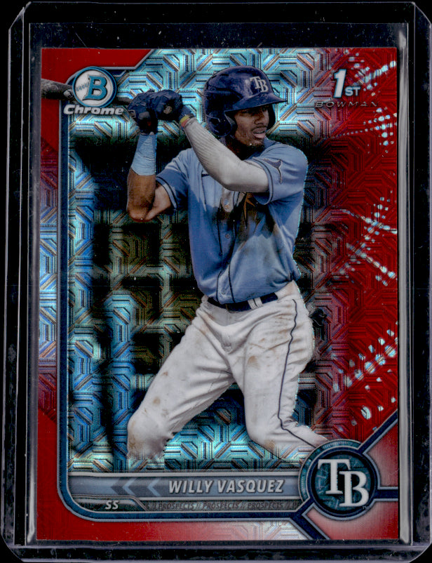 2022 Bowman #BCP-195 Willy Vasquez red