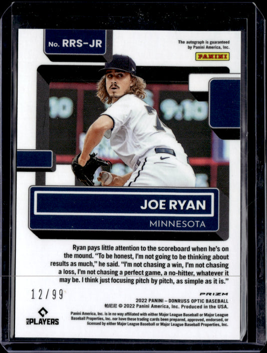 2022 Optic #RRS-JR Joe Ryan /99