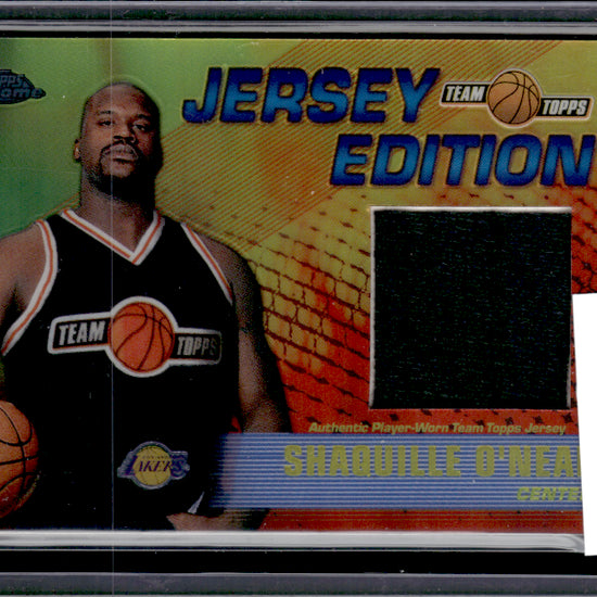 2002 Topps Chrome #TT-SO Shaquille O'Neal jersey patch Team Topps Jerseys
