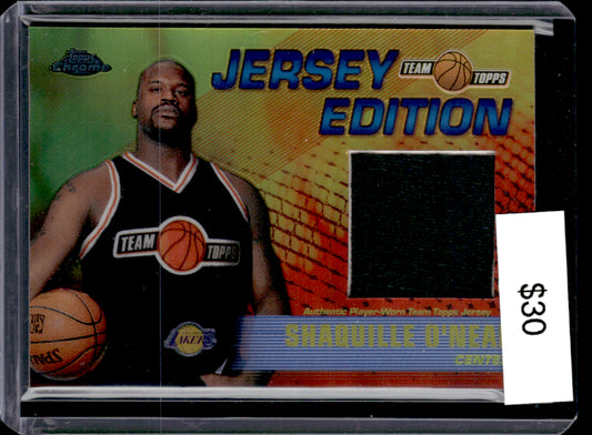 2002 Topps Chrome #TT-SO Shaquille O'Neal jersey patch Team Topps Jerseys