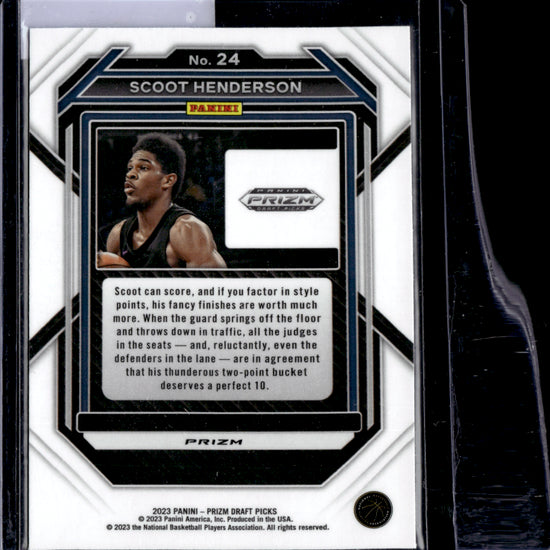 2023 Prizm Draft #24 Scoot Henderson hyper prizm