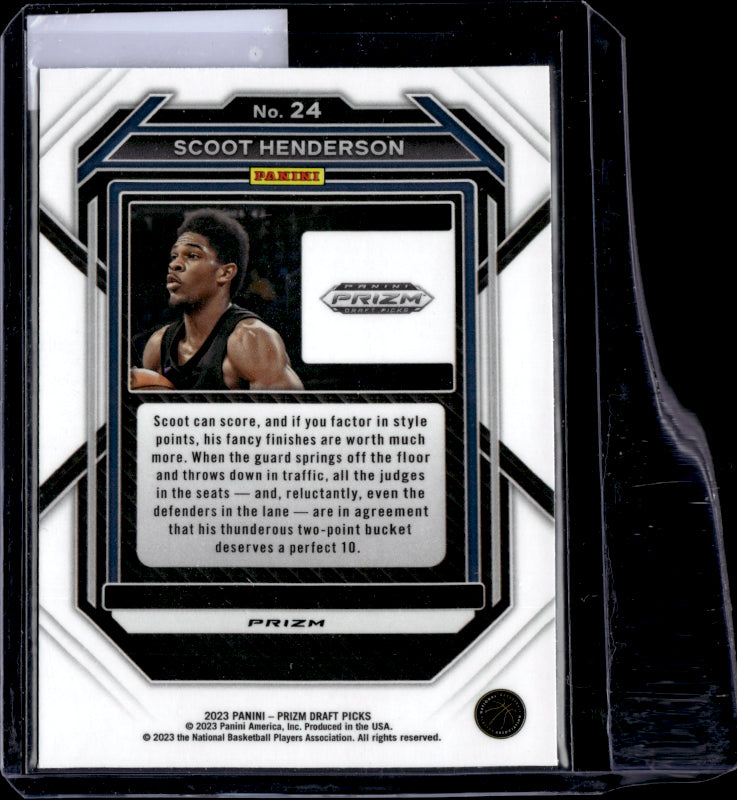 2023 Prizm Draft #24 Scoot Henderson hyper prizm