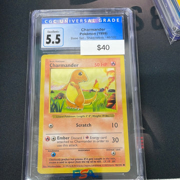 Pokemon Charmander 46/102 CGC 5.5