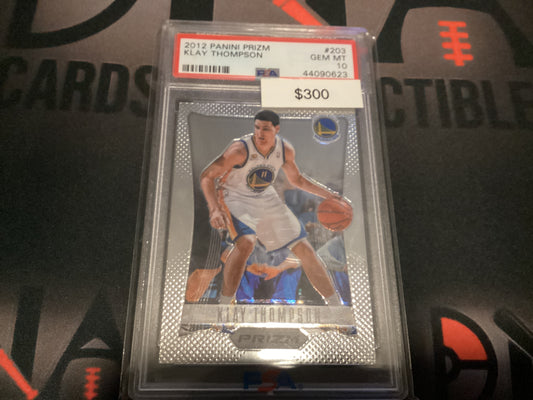 2012 NBA Panini Prizm Klay Thompson PSA 10