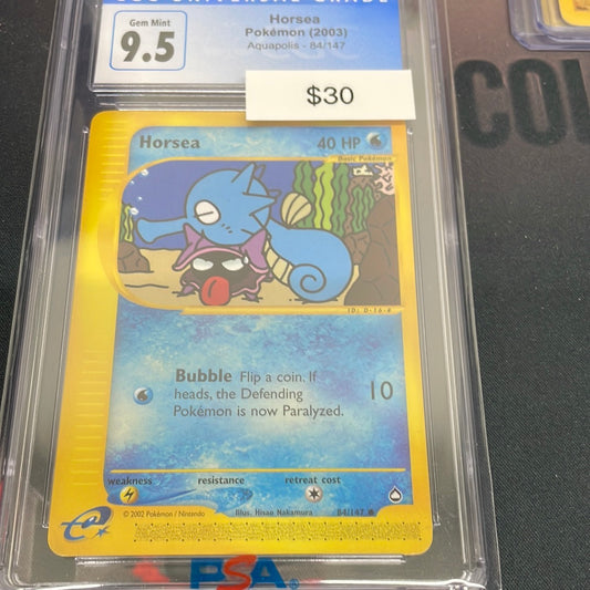 Pokemon Horsea CGC 9.5