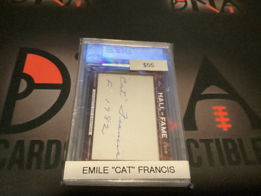 2021 Leaf Hall of Fame Cut Edition Emile “Cat” Francis