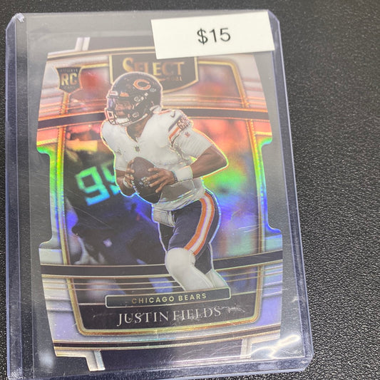 2021 Select Justin Fields Silver concourse die cut