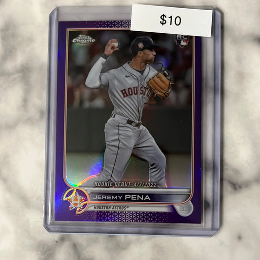 2022 Topps Chrome Jeremy Peña RC