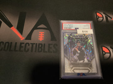 2021 NFL Select Davis Mills Disco Prizm PSA 10