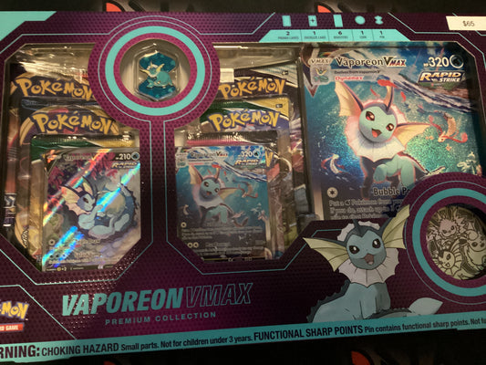 Pokémon Vaporeon Vmax Premium Collection