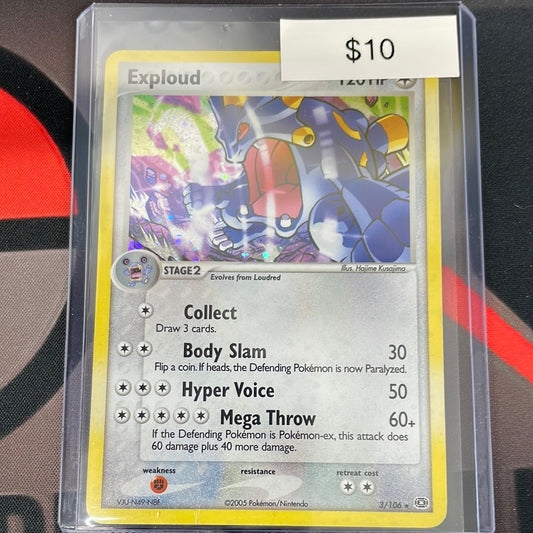 Pokemon Exploud Holo 3/106