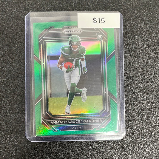 2022 Panini Prizm Green AHMAD SAUCE GARDNER Rookie