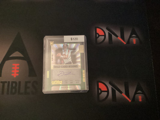 2021 Contenders Football Wild Card Round Davis Mills Autograph