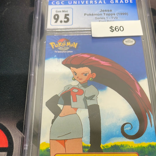 Pokemon Topps Jesse Series 1 CGC 9.5