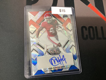 2022 Leaf Metal Draft Red, White, and Blue Mario Williams Auto /7