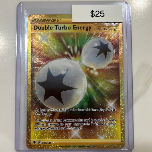 Pokémon double turbo energy  secret gold