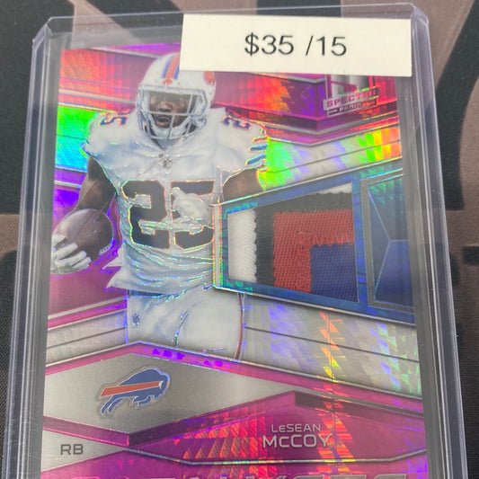 2018 Spectra Lesean McCoy patch /15