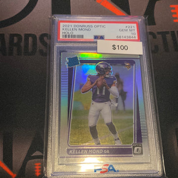 2021 NFL Donruss Optic Kellen Mond Holo PSA 10